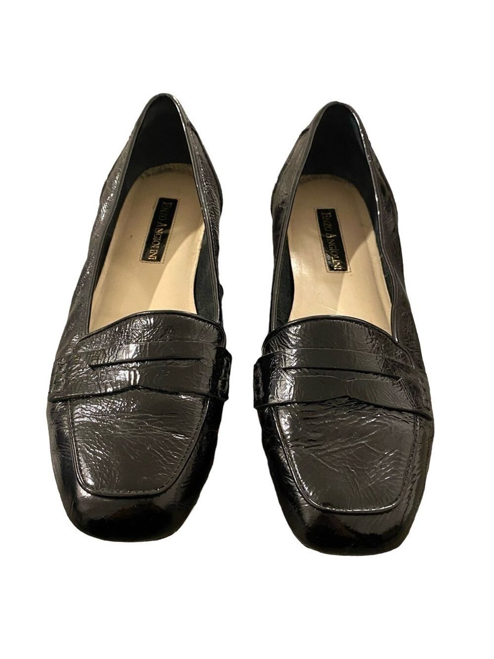 Enzo Angiolini Black Patent Leather Loafers - Picture 2 of 12